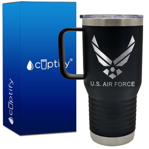 Personalized US Air Force 20oz Travel Mug