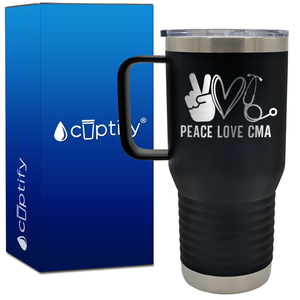 Peace Love CMA 20oz CMA Travel Mug