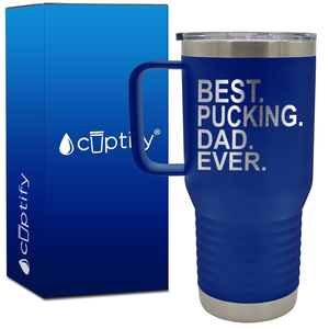 Best Pucking Dad Ever 20oz Hockey Travel Mug