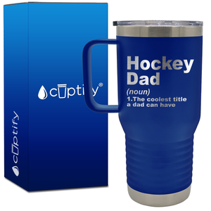 Hockey Dad Definition 20oz Hockey Travel Mug