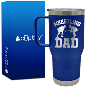 Wrestling Dad 20oz Wrestling Travel Mug