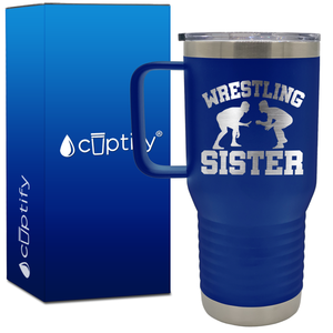 Wrestling Sister 20oz Wrestling Travel Mug