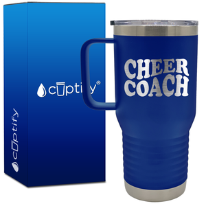 Cheer Coach Groovy 20oz Cheer Travel Mug