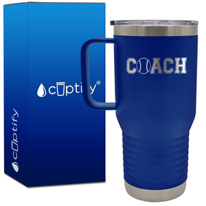 Coach Baseball 20oz Coach Travel Mug