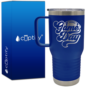 Game Day Football 20oz Football Travel Mug