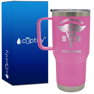 Personalized RN Registered Nurse 20oz Medical Travel Mug