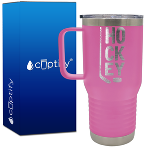 HO CK EY 20oz Hockey Travel Mug