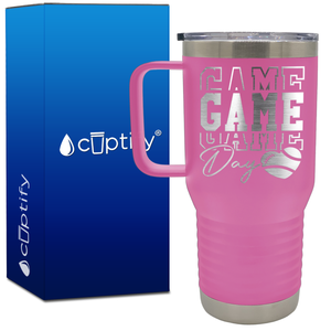 Game Game Game Day Football 20oz Football Travel Mug