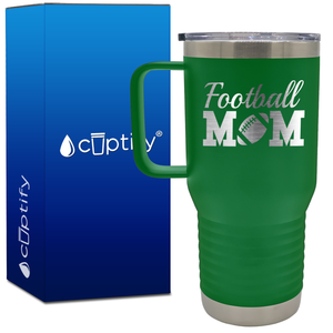 Football Mom 20oz Mom Travel Mug