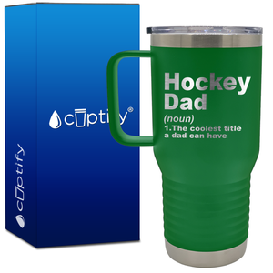 Hockey Dad Definition 20oz Hockey Travel Mug