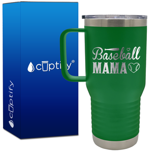 Baseball Mama 20oz Baseball Travel Mug