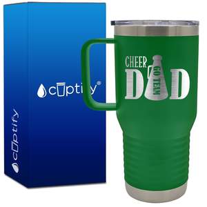 Cheer Dad Go Team 20oz Cheer Travel Mug