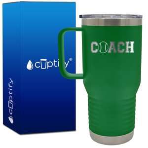 Coach Baseball 20oz Coach Travel Mug