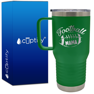 Football Mama 20oz Football Travel Mug