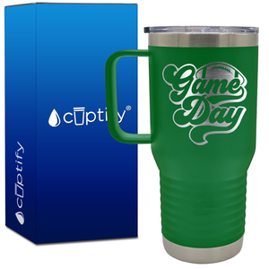 Game Day Football 20oz Football Travel Mug