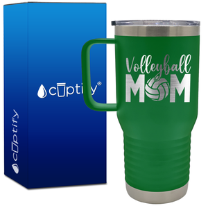 Volleyball Mom Ball 20oz Volleyball Travel Mug