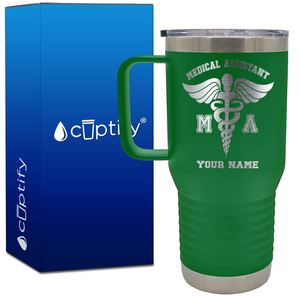 Personalized MA Medical Assistant 20oz Medical Travel Mug