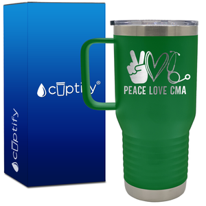 Peace Love CMA 20oz CMA Travel Mug