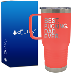 Best Pucking Dad Ever 20oz Hockey Travel Mug