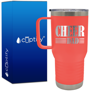 Cheer Dad Lines 20oz Cheer Travel Mug