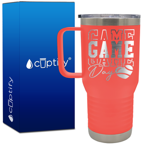 Game Game Game Day Football 20oz Football Travel Mug