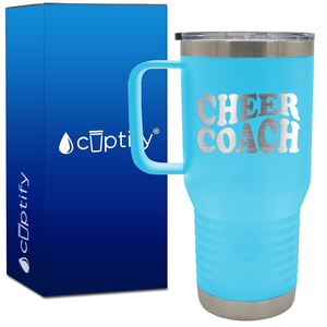 Cheer Coach Groovy 20oz Cheer Travel Mug