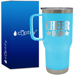 Cheer Dad Stars 20oz Cheer Travel Mug