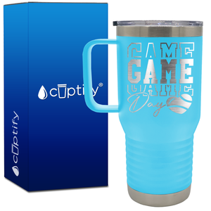 Game Game Game Day Football 20oz Football Travel Mug