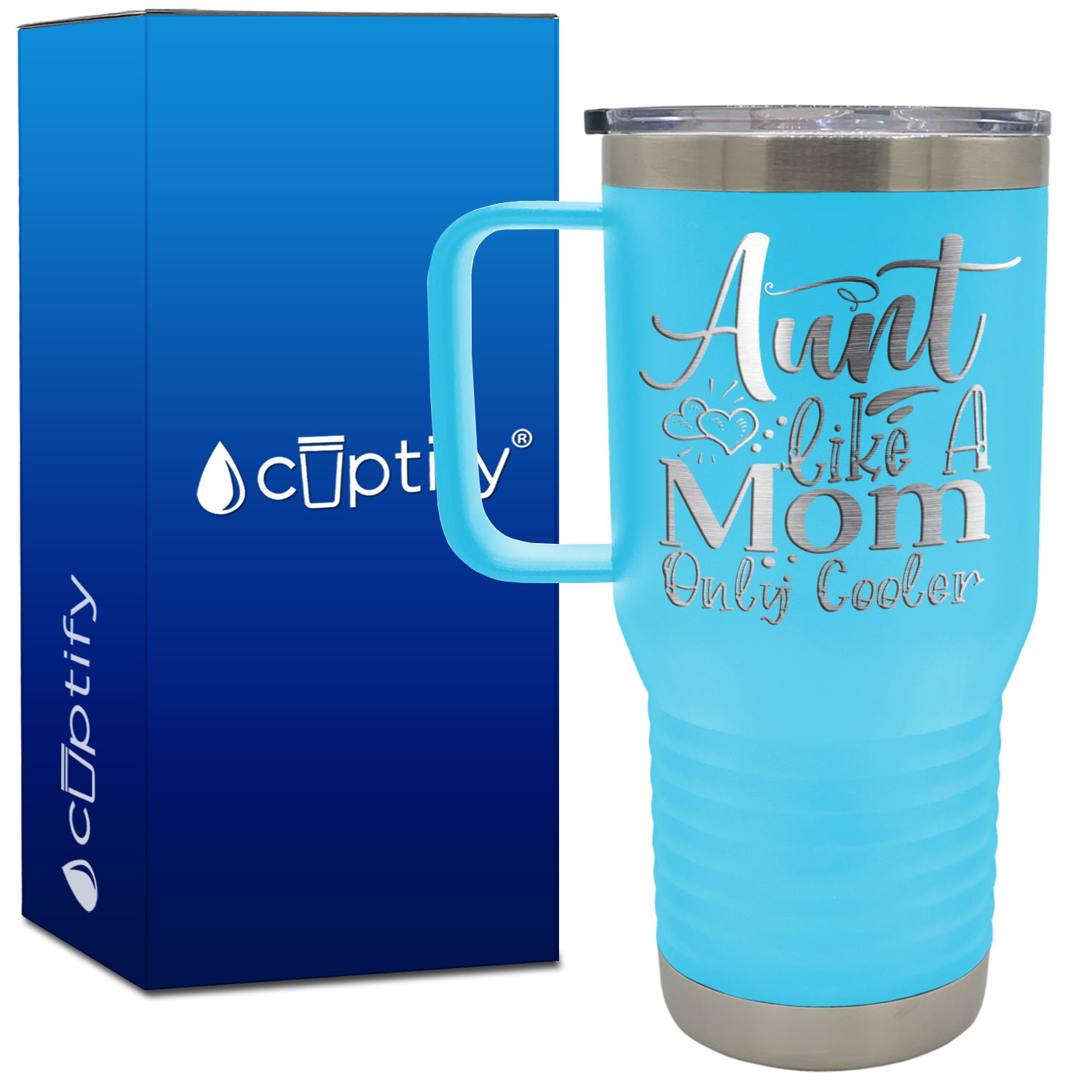 Aunt Like A Mom Only Cooler 20oz Aunt Travel Mug