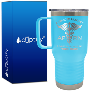 Personalized APRN Advanced Practice Registered Nurse 20oz Medical Travel Mug