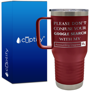 Google Search Accounting Degree 20oz Accountant Travel Mug