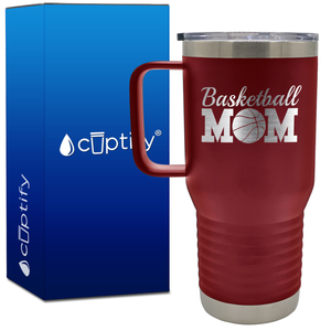 Basketball Mom 20oz Mom Travel Mug