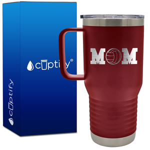 Volleyball Mom 20oz Mom Travel Mug