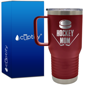 Hockey Mom 20oz Hockey Travel Mug