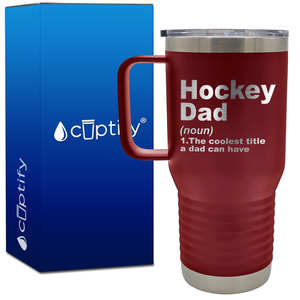 Hockey Dad Definition 20oz Hockey Travel Mug