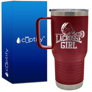 Lacrosse Girl 20oz Lacrosse Travel Mug