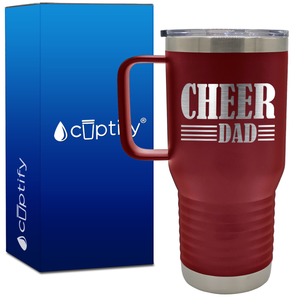 Cheer Dad Lines 20oz Cheer Travel Mug