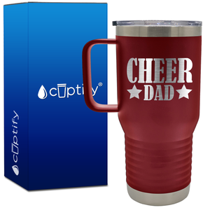 Cheer Dad Stars 20oz Cheer Travel Mug