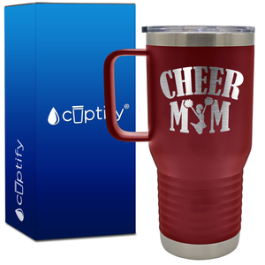 Cheer Mom Cheerleader 20oz Cheer Travel Mug