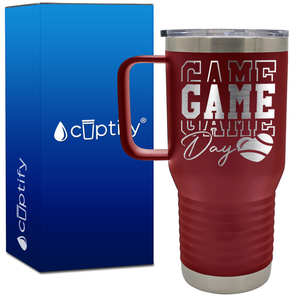 Game Game Game Day Football 20oz Football Travel Mug