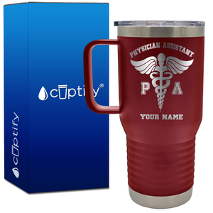 Personalized PA Physician Assistant 20oz Medical Travel Mug