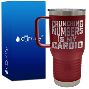 Crunching Numbers is my Cardio 20oz Accountant Travel Mug