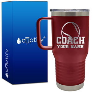 Tennis Coach 20oz Tennis Travel Mug