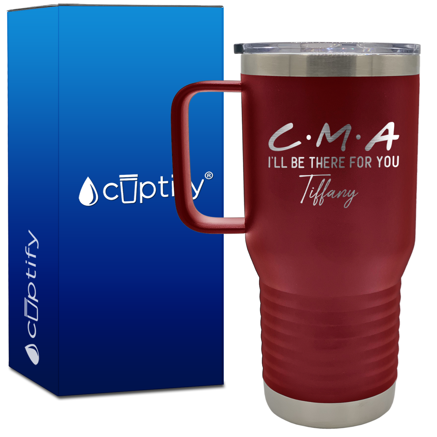 Personalized CMA I'll be there for you 20oz CMA Travel Mug