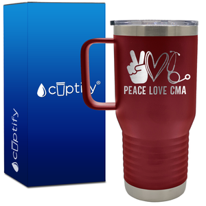 Peace Love CMA 20oz CMA Travel Mug