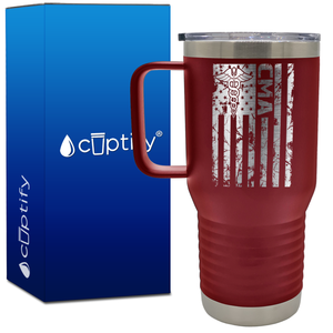 Distressed CMA Flag 20oz CMA Travel Mug