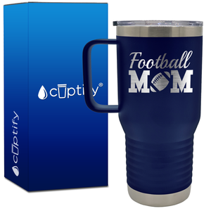 Football Mom 20oz Mom Travel Mug