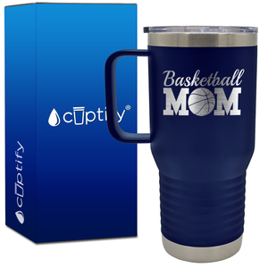 Basketball Mom 20oz Mom Travel Mug