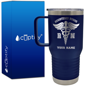 Personalized RN Registered Nurse 20oz Medical Travel Mug