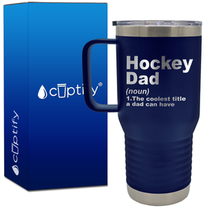 Hockey Dad Definition 20oz Hockey Travel Mug